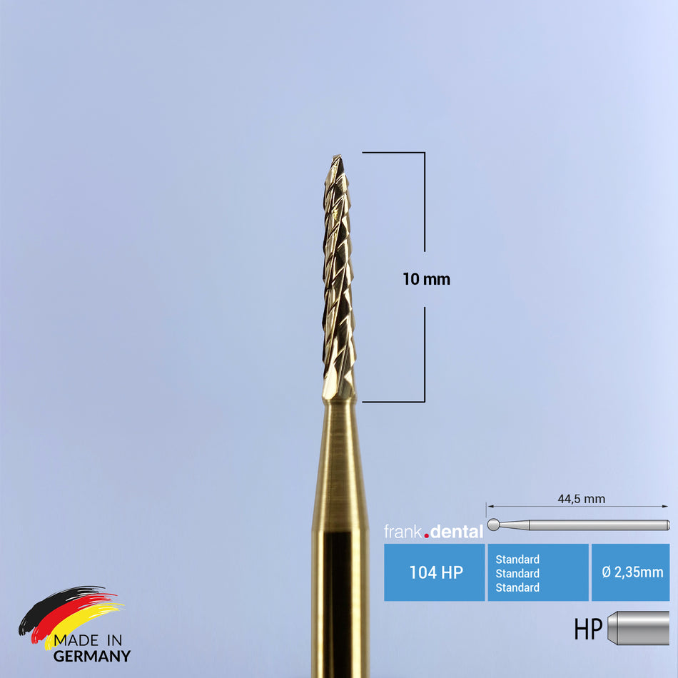 Titanbeschichteter Hartmetall-Lindemann-Knochenschneider – 162 A HP