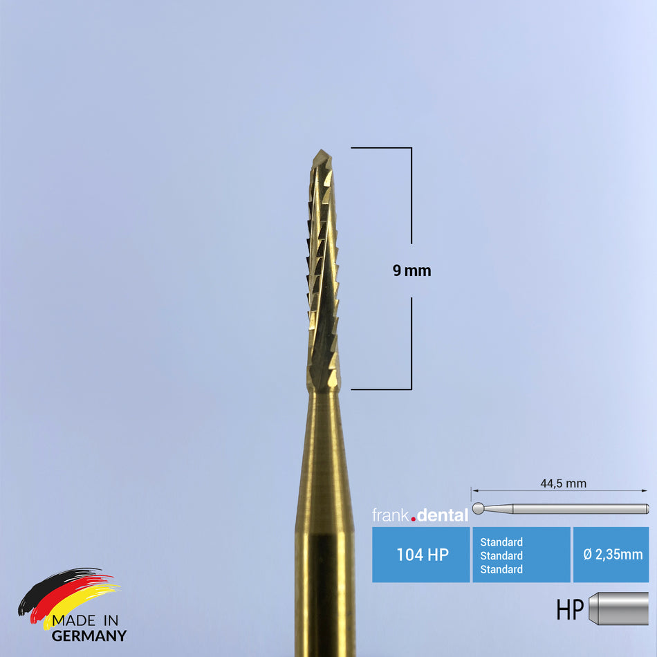 Titanbeschichteter Hartmetall-Lindemann-Knochenschneider – 162 PS