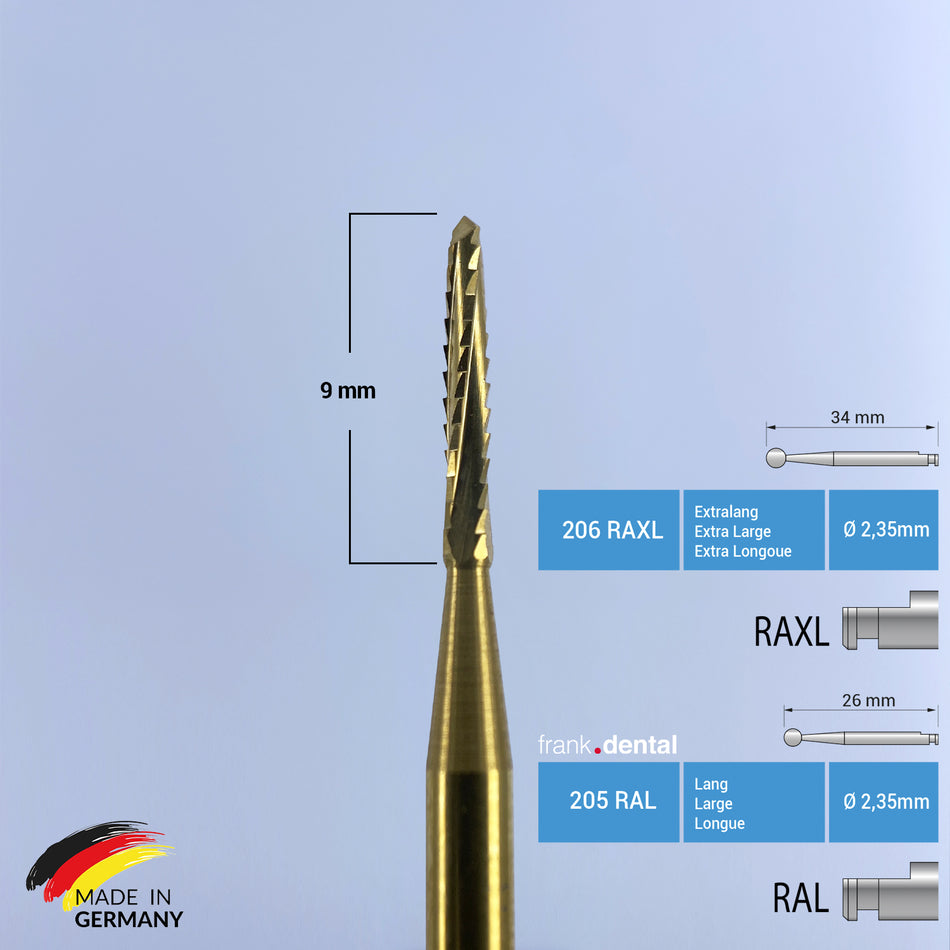 Titanbeschichteter Hartmetall-Lindemann-Knochenschneider – 162 RA