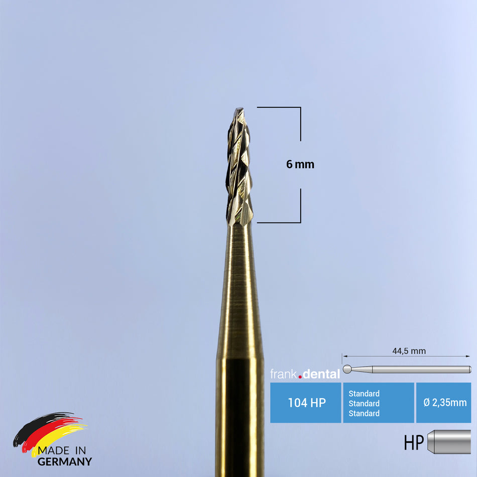 Titanbeschichteter Hartmetall-Lindemann-Knochenschneider – 163 A HP