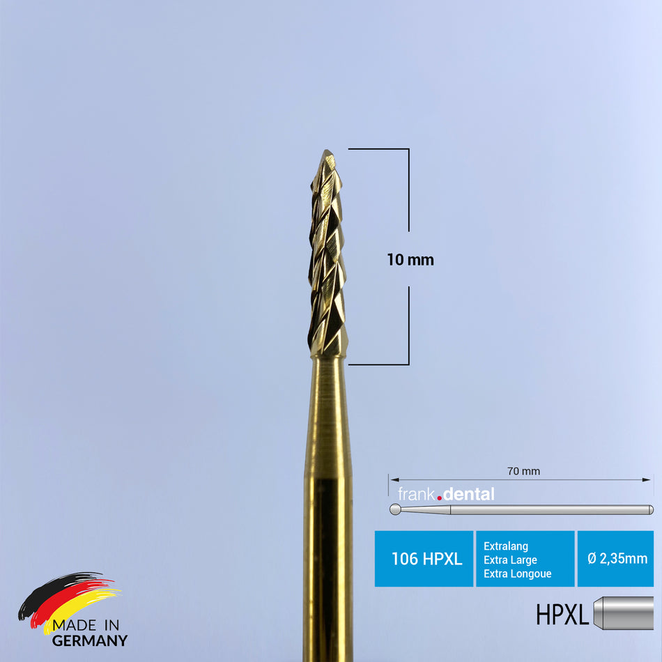 Titanbeschichteter Hartmetall-Lindemann-Knochenschneider – 166A HPXL