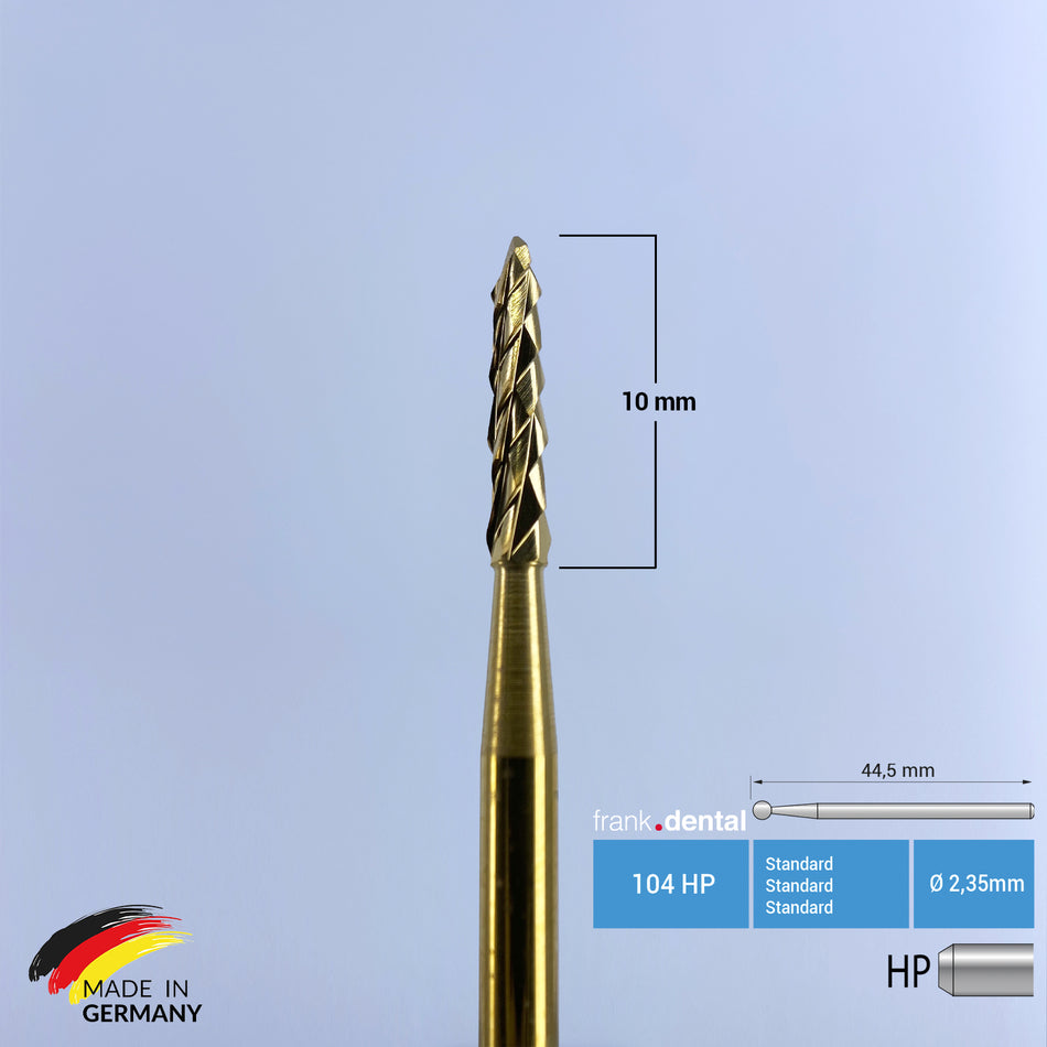 Titanbeschichteter Hartmetall-Lindemann-Knochenschneider – 166 A HP