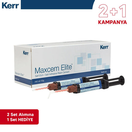 Kerr - 2+1 Offer - Maxcem Elite Self - Adhesive Resin Cement - Value Kit2