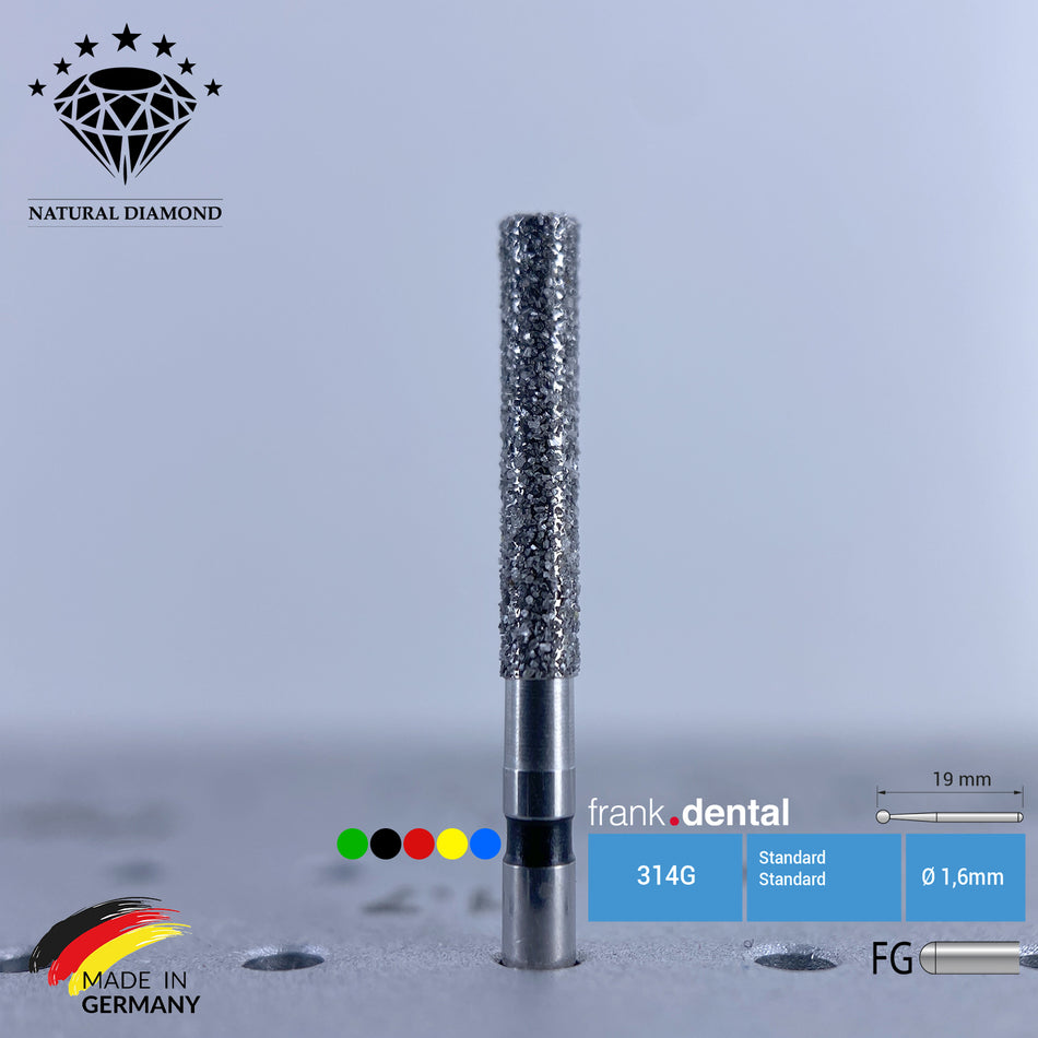 Dental Natural Diamond Bur - 837L Dental Burs - Für Turbine - 5 Stk