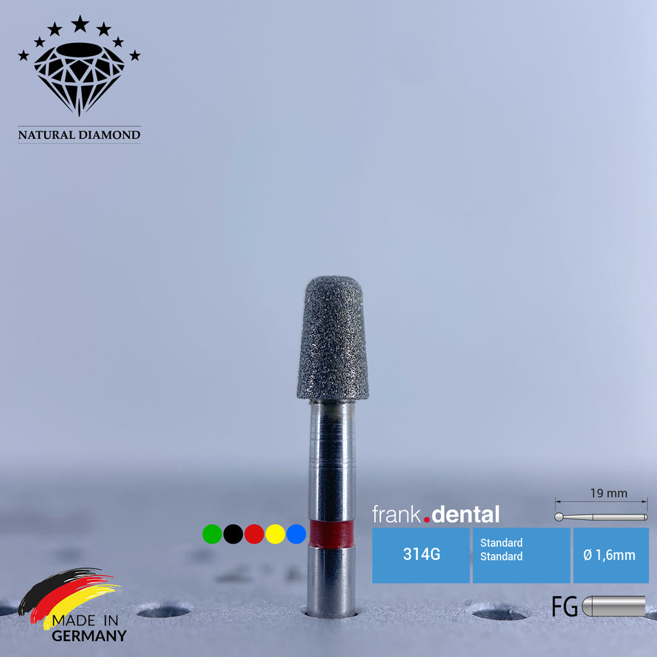 Dental Natural Diamond Bur - 845KR Dental Burs - Für Turbine - 5 Stk