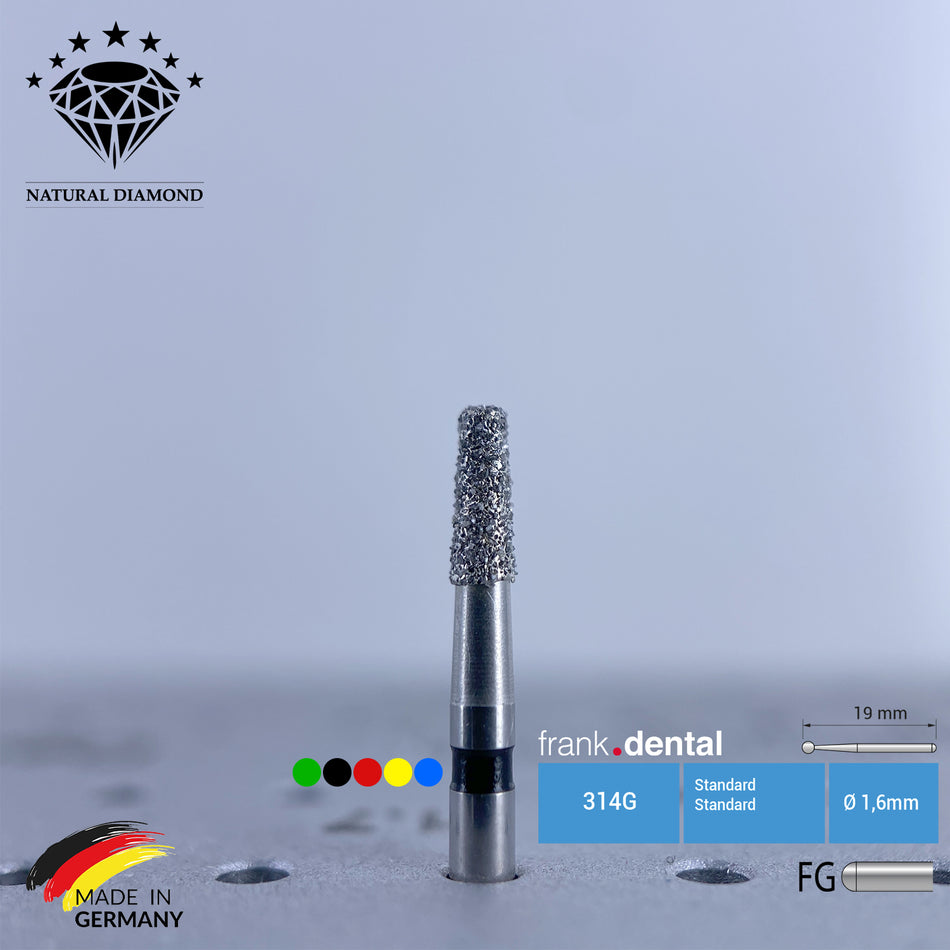 Dental Natural Diamond Bur - 845 Dental Burs - Für Turbine - 5 Stk