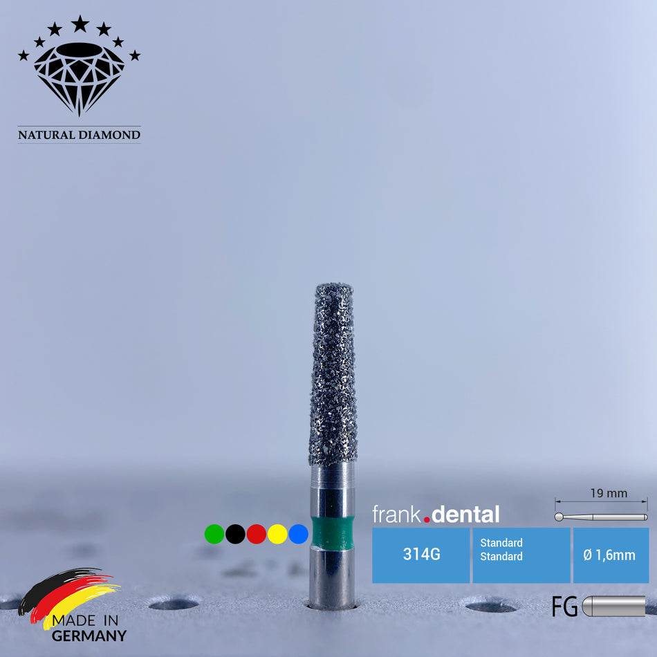 Dental Natural Diamond Bur - 846 Dental Burs - Für Turbine - 5 Stk