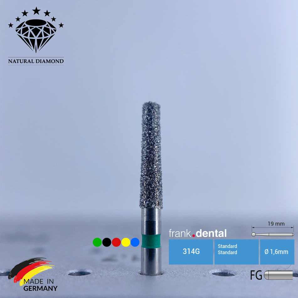 Dental Natural Diamond Bur - 847KR Dental Burs - Für Turbine - 5 Stk