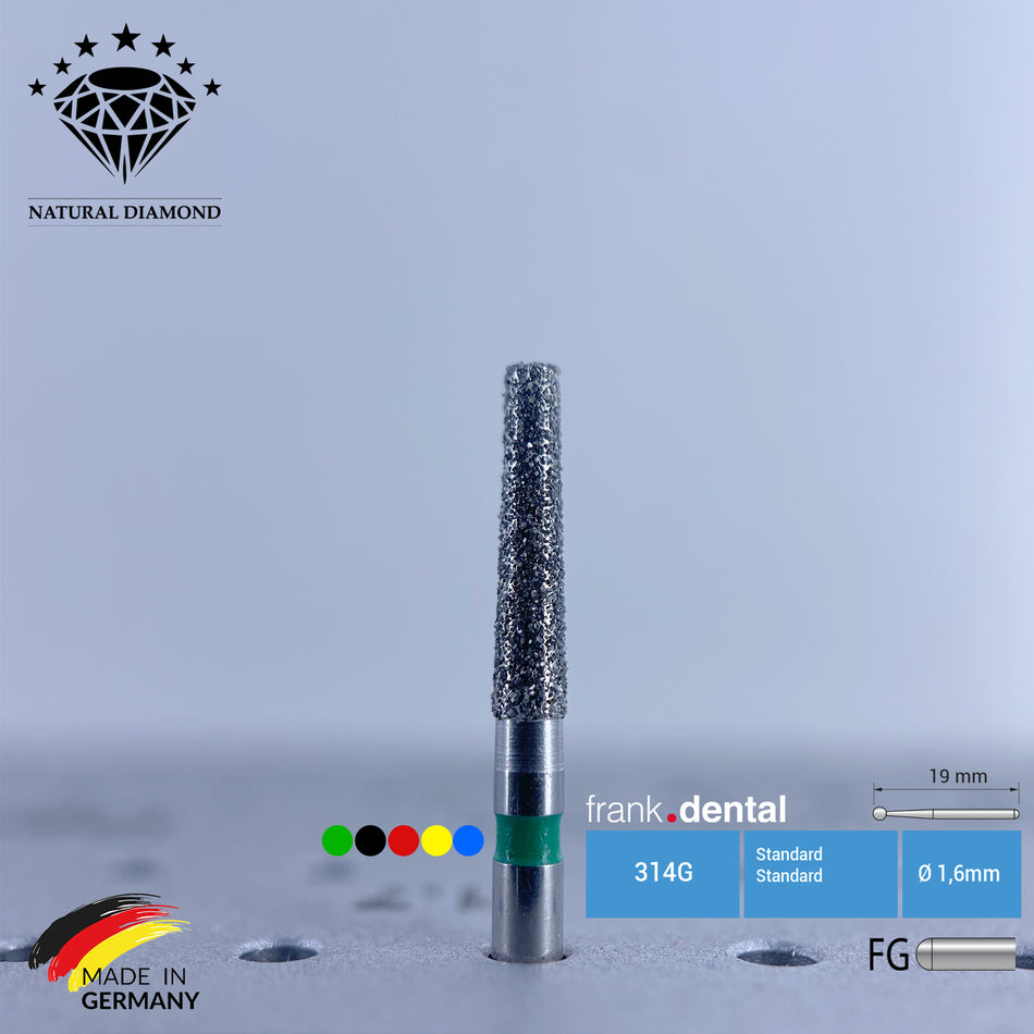 Dental Natural Diamond Bur - 847 Dental Burs - Für Turbine - 5 Stk