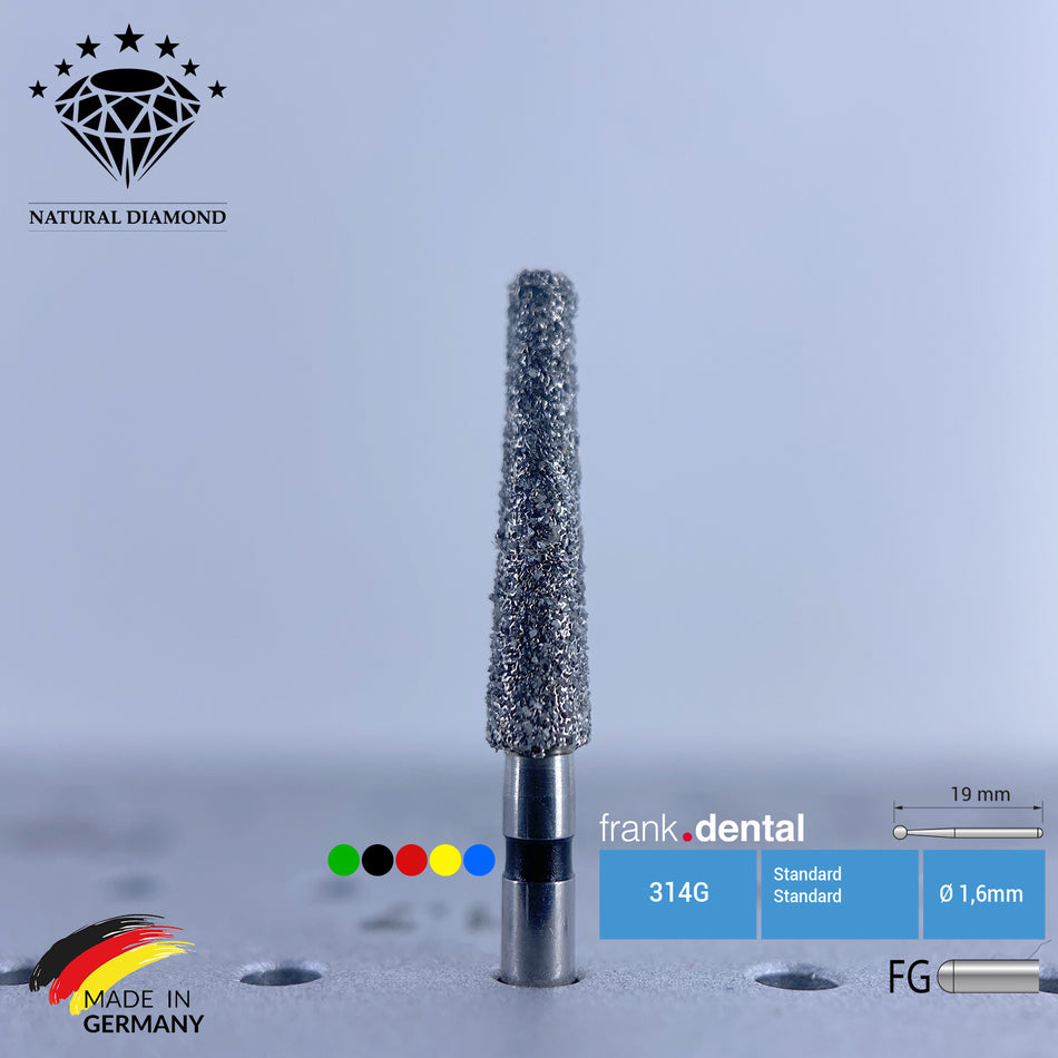 Dental Natural Diamond Bur - 848 Dental Burs - Für Turbine - 5 Stk