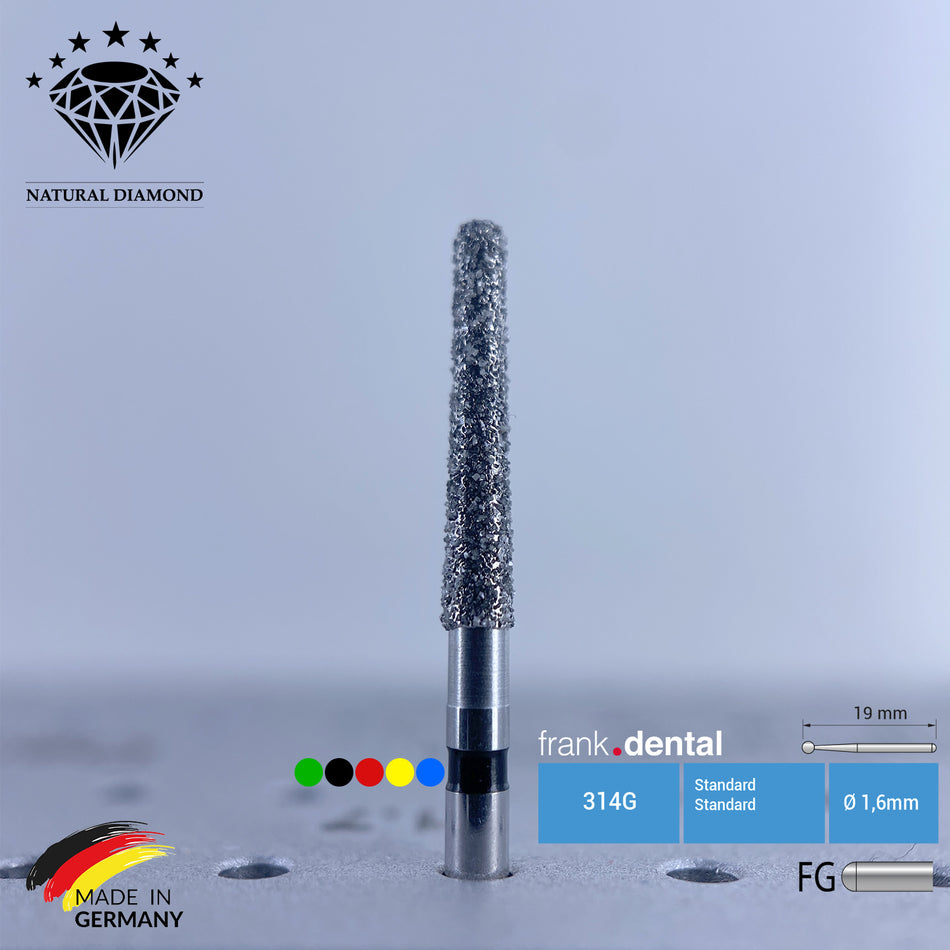 Dental Natural Diamond Bur - 850 Dental Burs - Für Turbine - 5 Stk