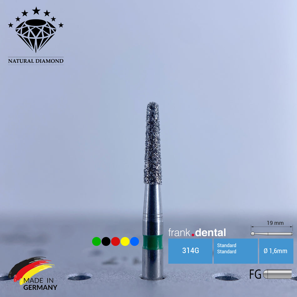 Dental Natural Diamond Bur - 855 Dental Burs - Für Turbine - 5 Stk