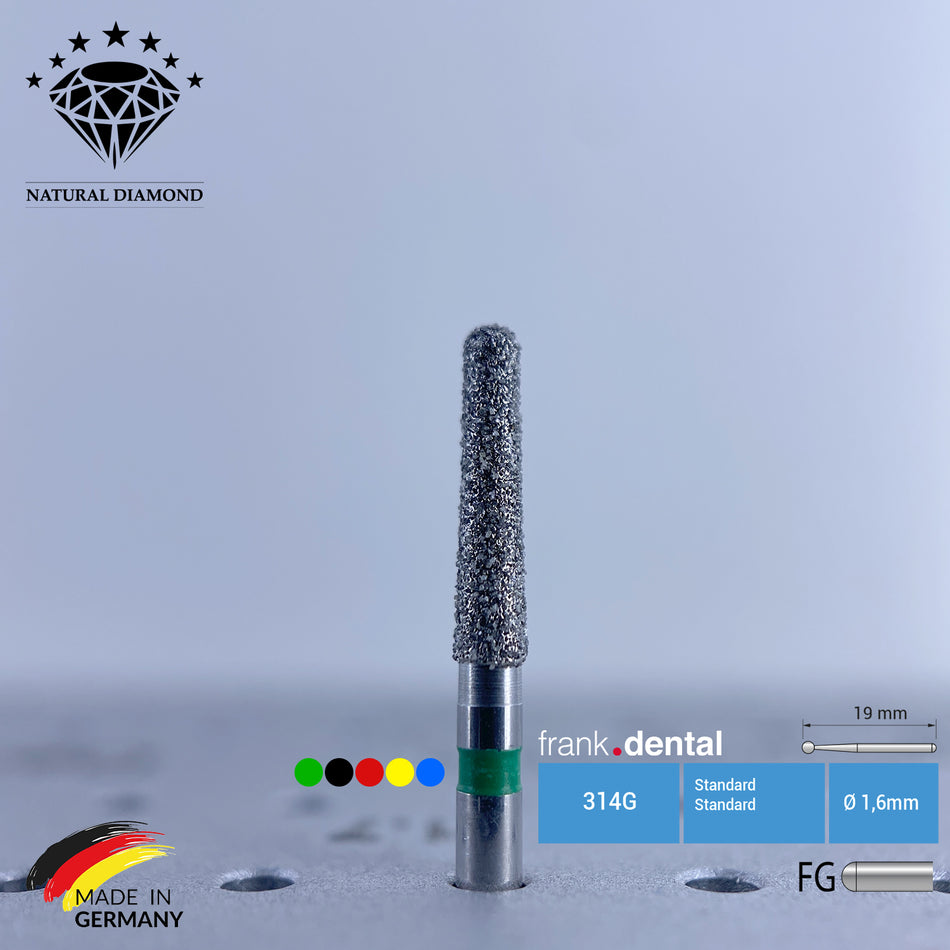 Dental Natural Diamond Bur - 856 Dental Burs - Für Turbine - 5 Stk