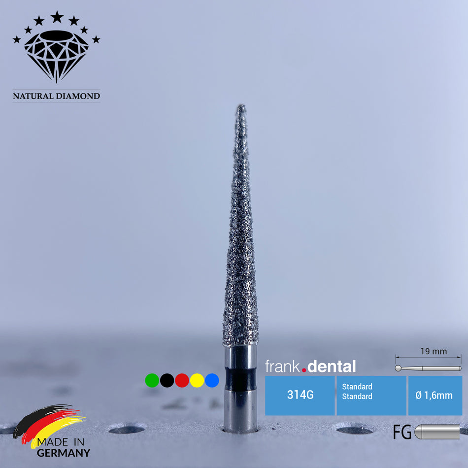 Dental Natural Diamond Bur - 859L Dental Burs - Für Turbine - 5 Stk