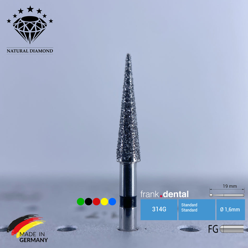 Dental Natural Diamond Bur - 859 Dental Burs - Für Turbine - 5 Stk