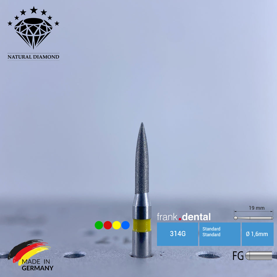 Dental Natural Diamond Bur - 861 Dental Burs - Für Turbine - 5 Stk