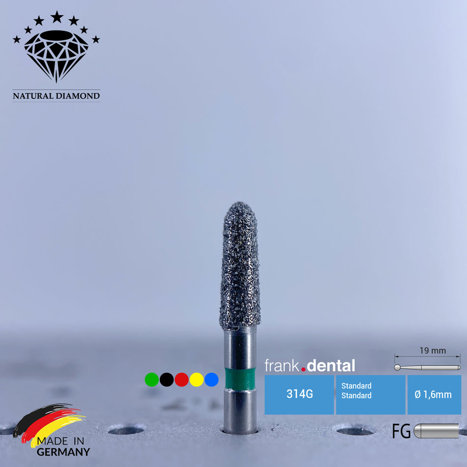 Dental Natural Diamond Bur - 877K Dental Burs - Für Turbine - 5 Stk