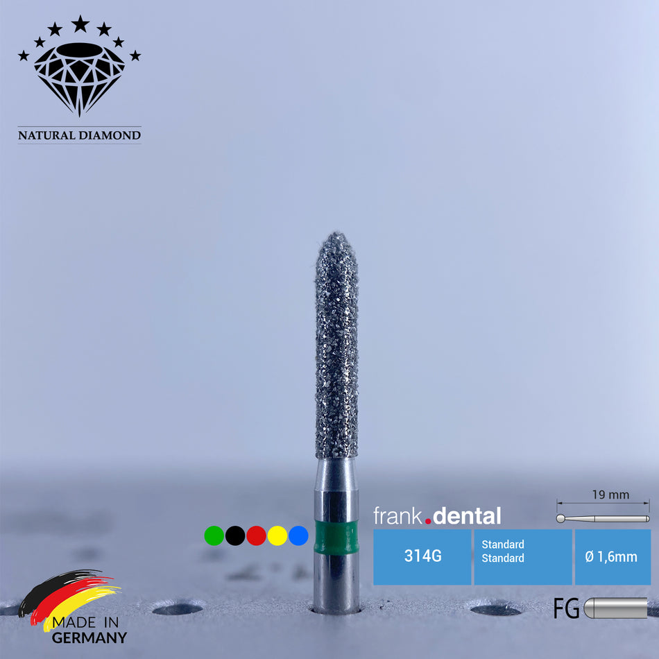 Dental Natural Diamond Bur - 878 Dental Burs - Für Turbine - 5 Stk