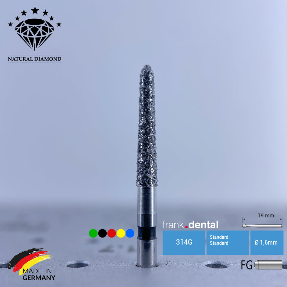 Dental Natural Diamond Bur - 879K Dental Burs - Für Turbine - 5 Stk