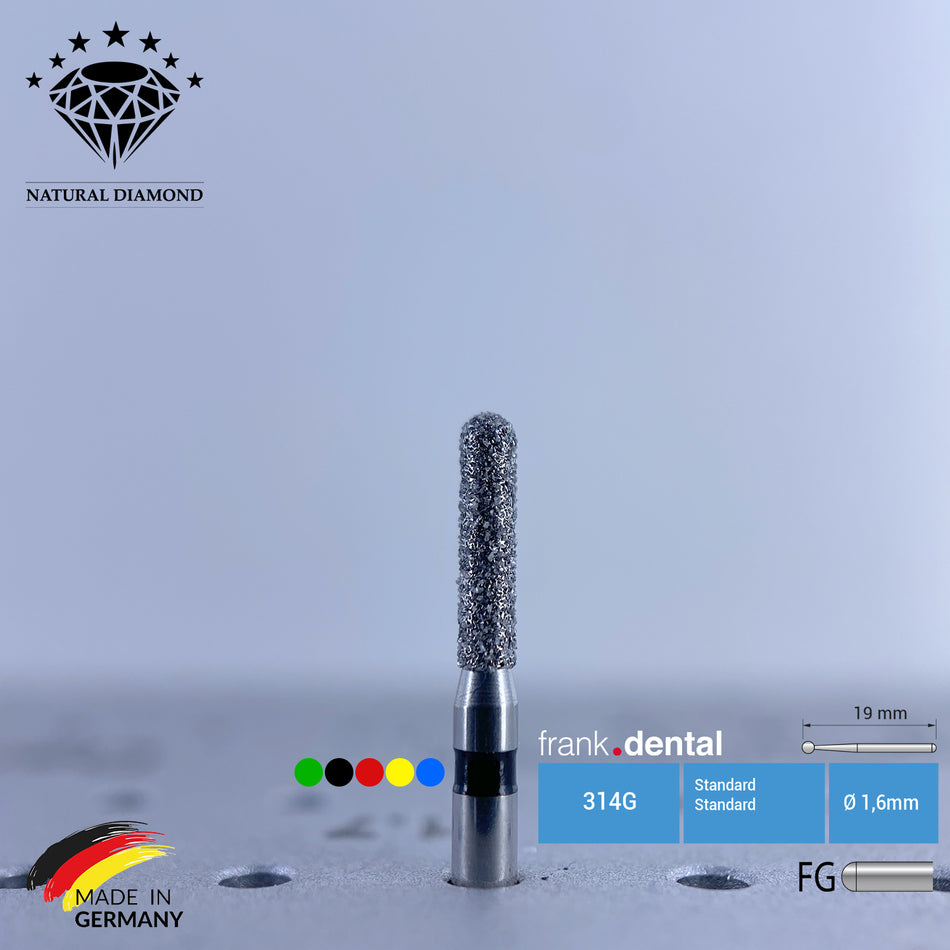 Dental Natural Diamond Bur - 880 Dental Burs - Für Turbine - 5 Stk