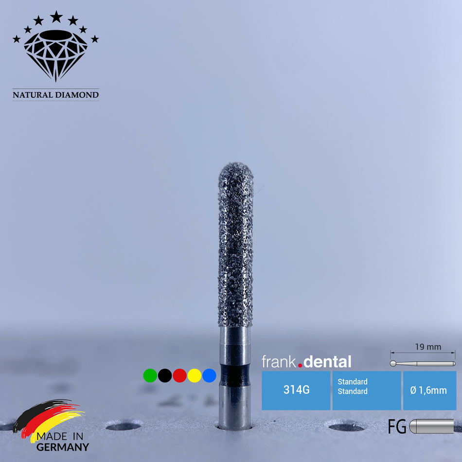 Dental Natural Diamond Bur - 881 Dental Burs - Für Turbine - 5 Stk