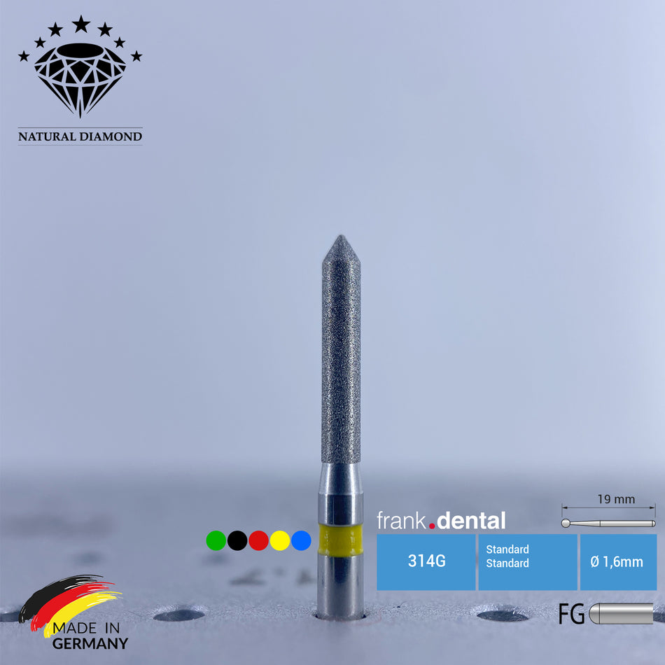 Dental Natural Diamond Bur - 885 Dental Burs - Für Turbine - 5 Stk