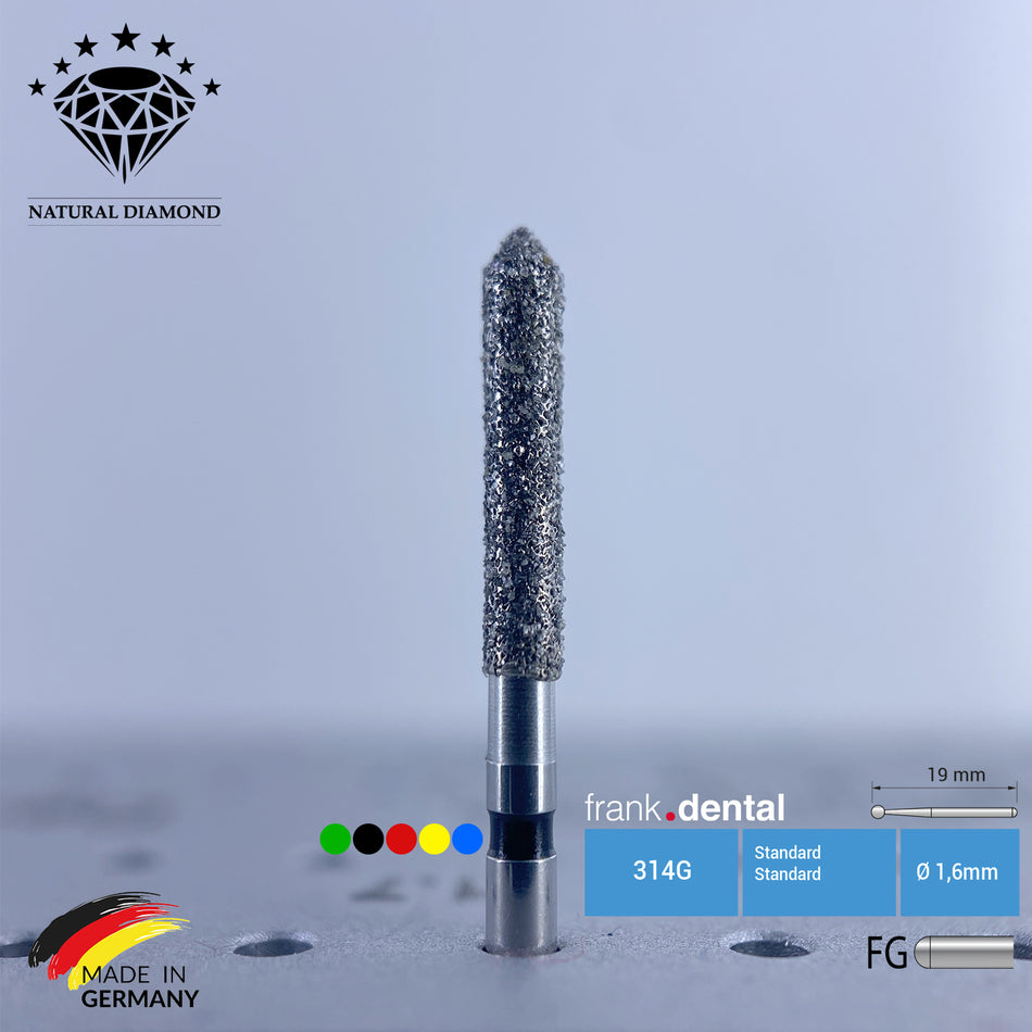 Dental Natural Diamond Bur - 886 Dental Burs - Für Turbine - 5 Stk