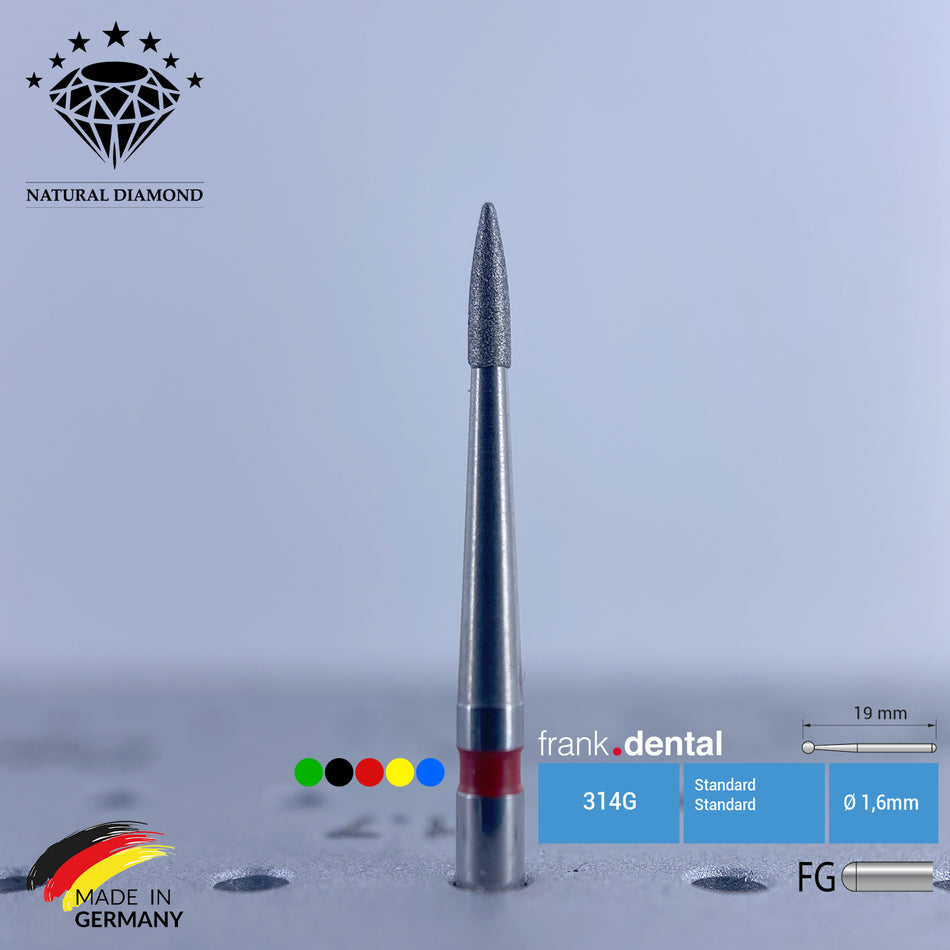 Dental Natural Diamond Bur - 889 Dental Burs - Für Turbine - 5 Stk