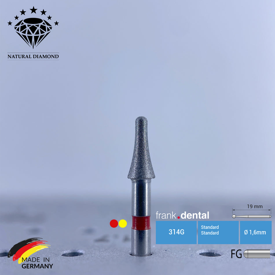 Dental Natural Diamond Bur - 973 Dental Burs - Für Turbine - 5 Stk