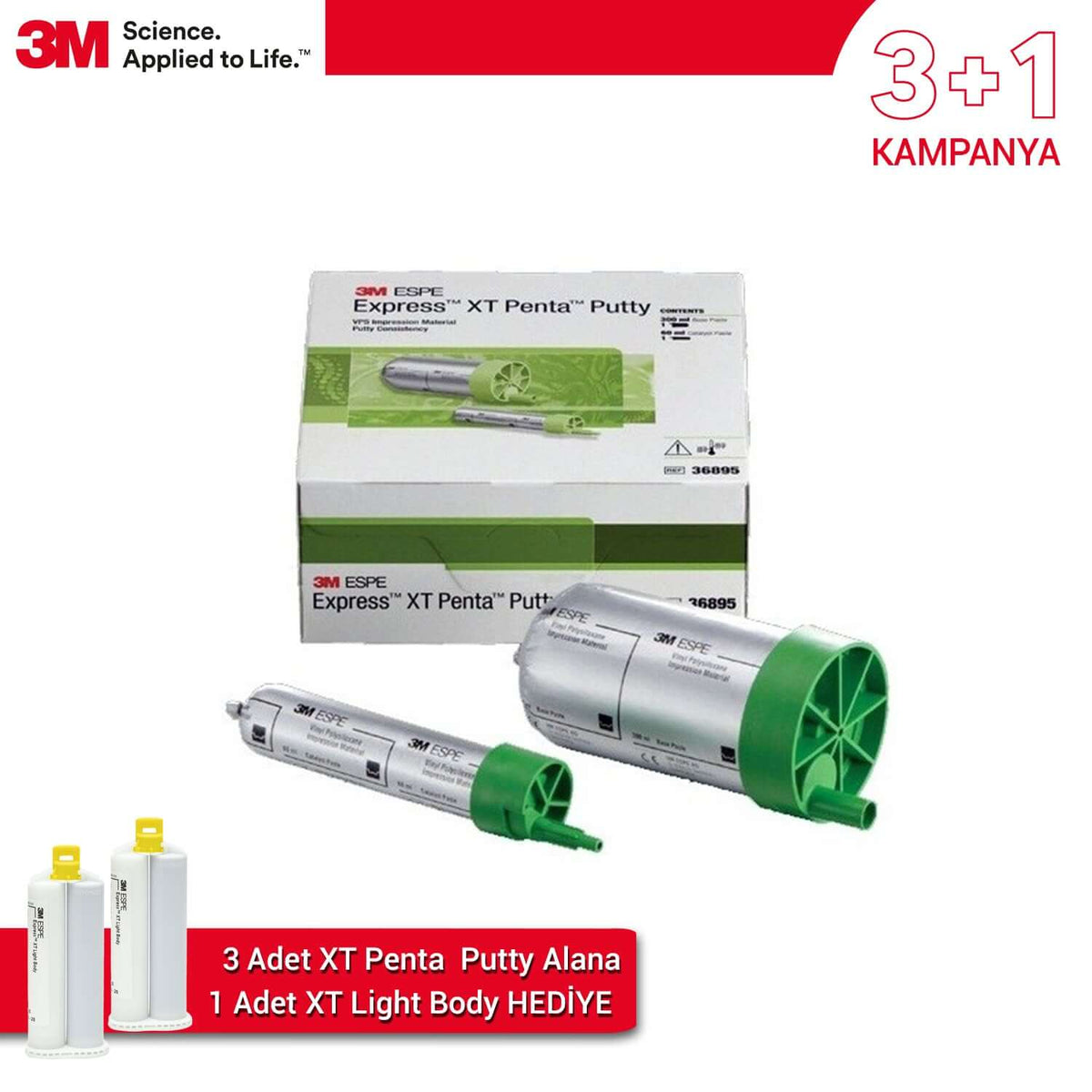 DentrealStore - 3M 3+1 Offer Express XT Penta Putty - Dental Impression