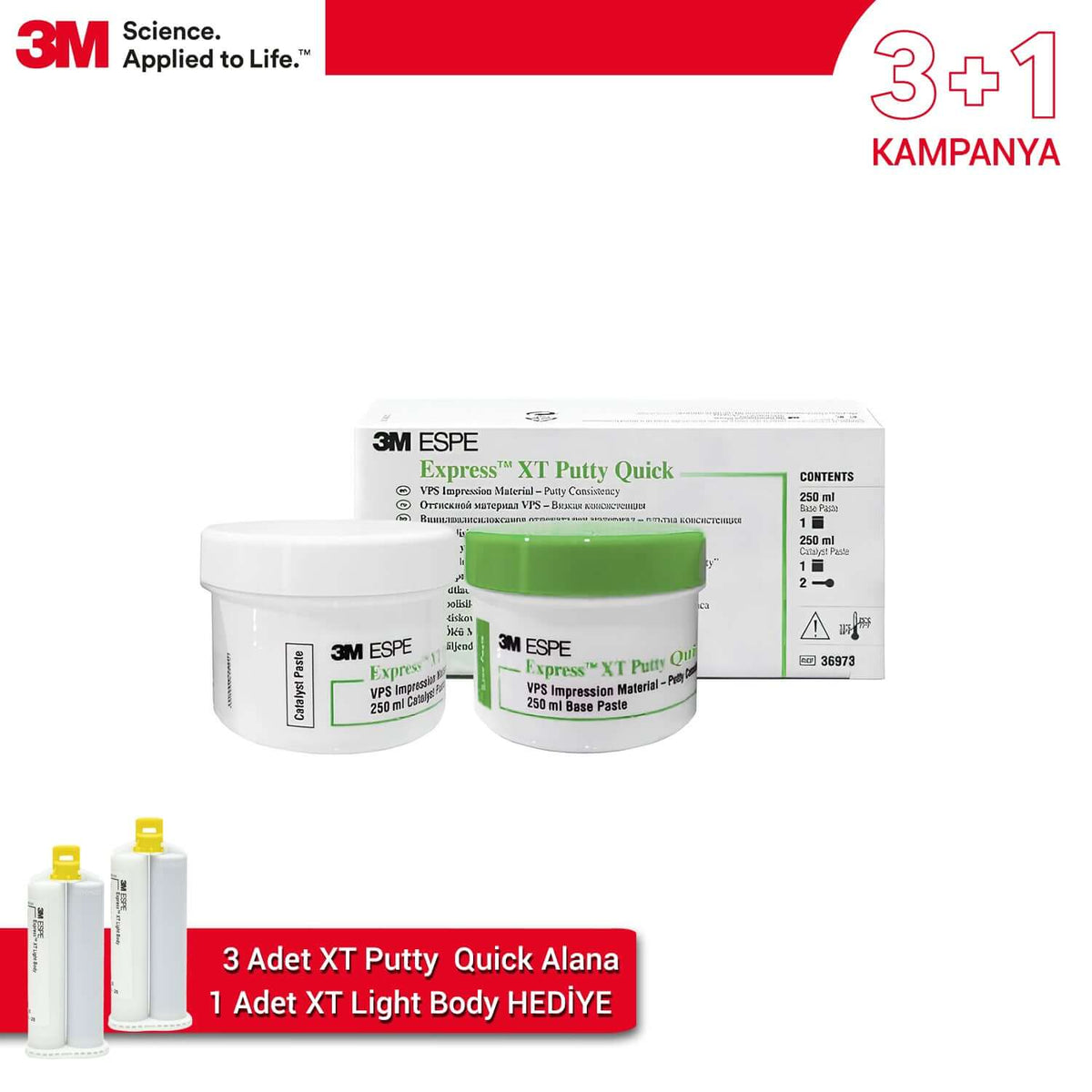 DentrealStore - 3M 3+1 Offer Express XT Putty Quick - Dental Impression