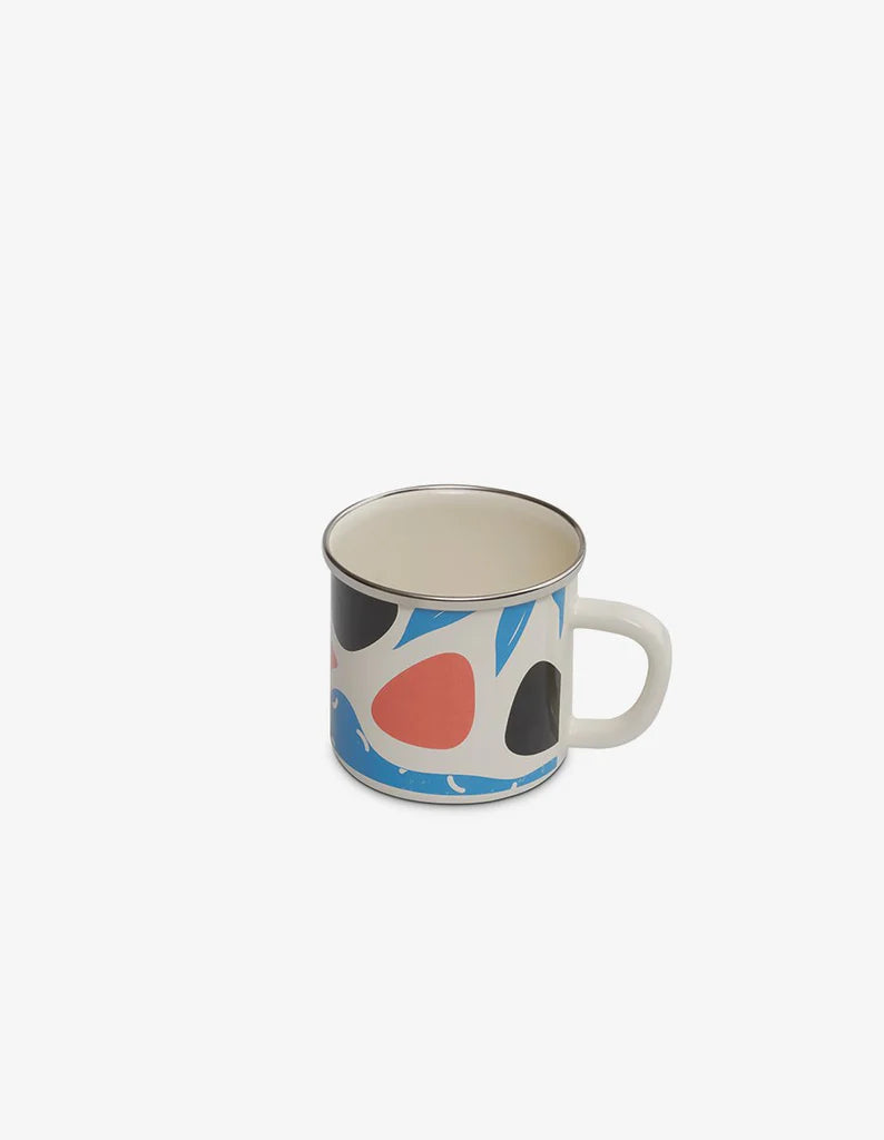 Flashback Mug - Enamel Vintage Look Washable Mug/ Kapka