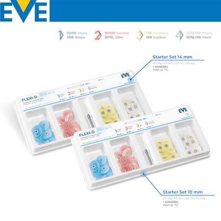 DentrealStore - Eve Technik Flexi-D Soflex Composite Finishing Polish Set - 10+14 mm