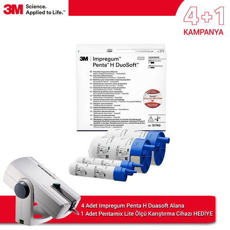 DentrealStore - 3M 4+1 Offer Impregum Penta H DuoSoft Refil - Polyether Impression Material