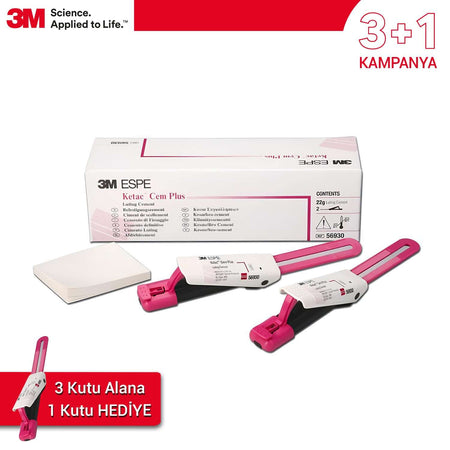 DentrealStore - 3M 3+1 Offer Ketac Cem Plus - Resin Modified Glass Ionomer Cement