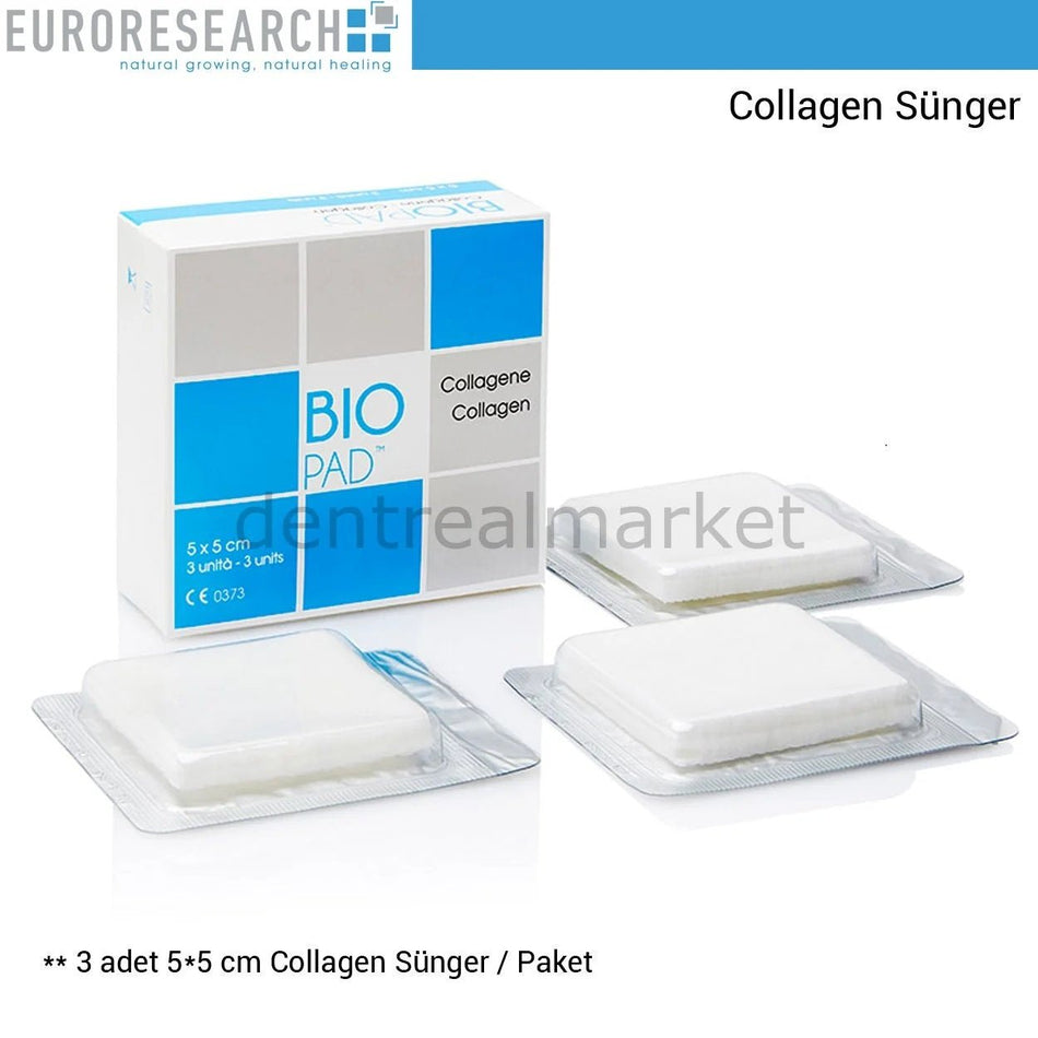 Euroreserch - Biopad Collagen Sponge Cone - 5*5 cm