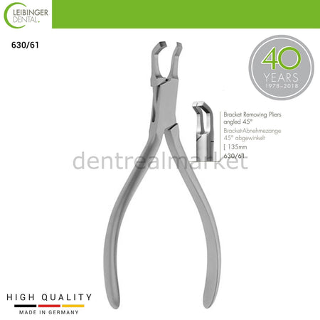 Leibinger - Bracket Removing Pliers 45° Angled - Bracket Removing Pliers 45° Angled - 135 mm