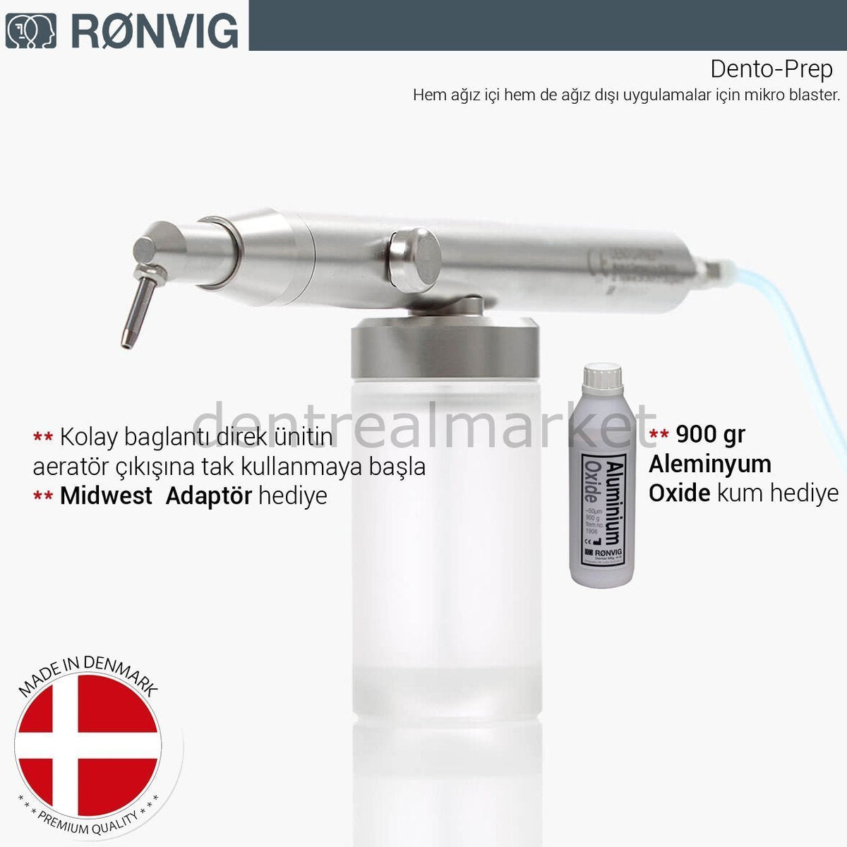 Ronvig - Dento - Prep Oral,Extraoral Sandblaster - Microblaster