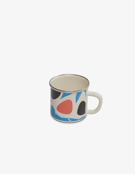 Kapka - Flashback Mug - Enamel Vintage Look Washable Mug/ Kapka