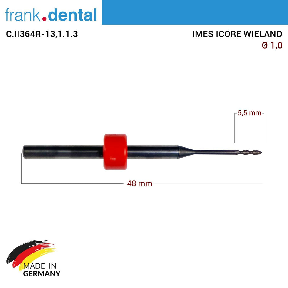 Frank Dental - Imes Icore Wieland Cad Cam Drill 1.0 mm