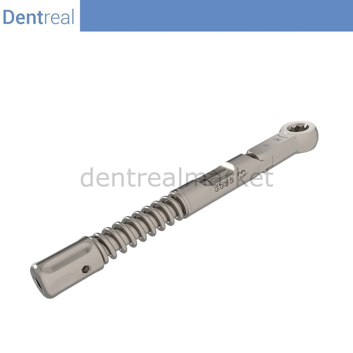 Dentreal - Implant Torque Wrench Ratchet Square - 6.35mm - 10 - 45 Ncm