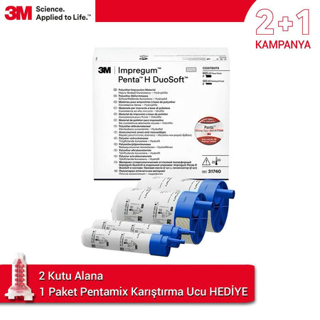 DentrealStore - 3M 2+1 Offer Impregum Penta H DuoSoft Refil - Polyether Impression Material