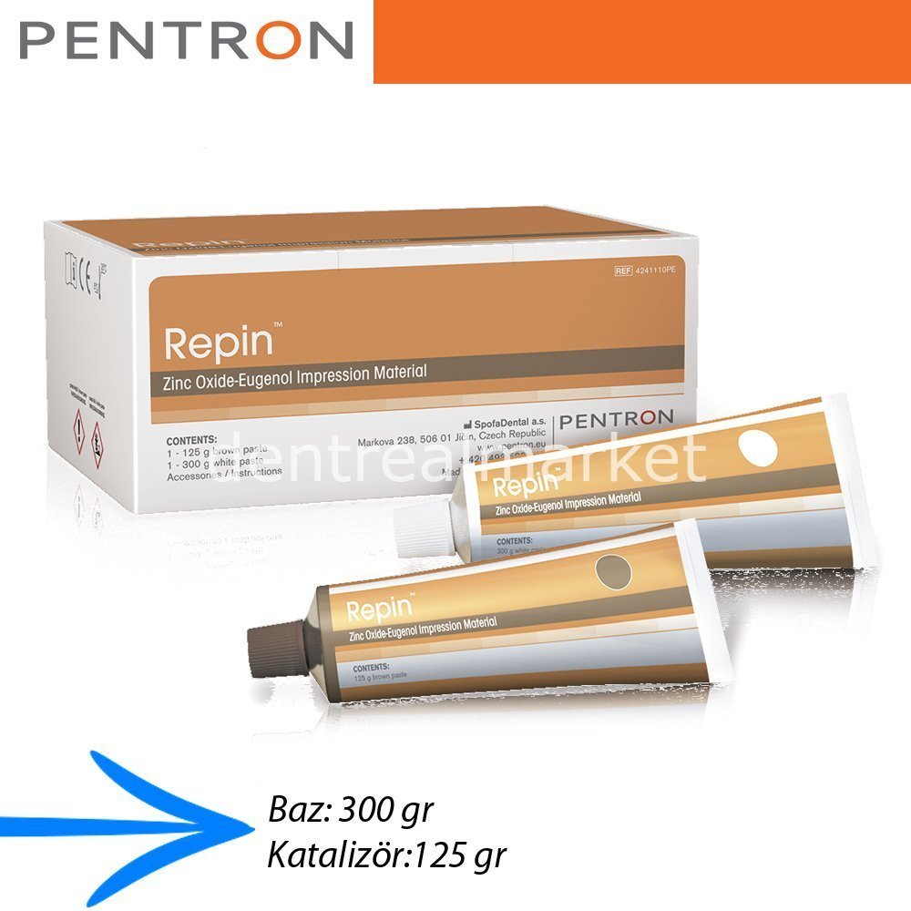 Pentron - Repin Zinc Oxide - Eugenol Impression Material - 3 Pcs