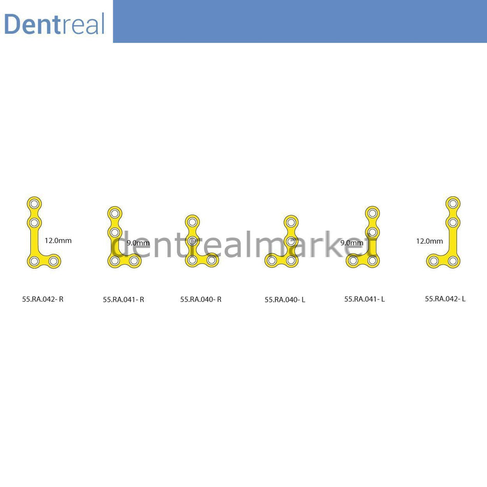 Dentreal - Titanium Maxillofacial Mini Plate Bone Plate 1 mm