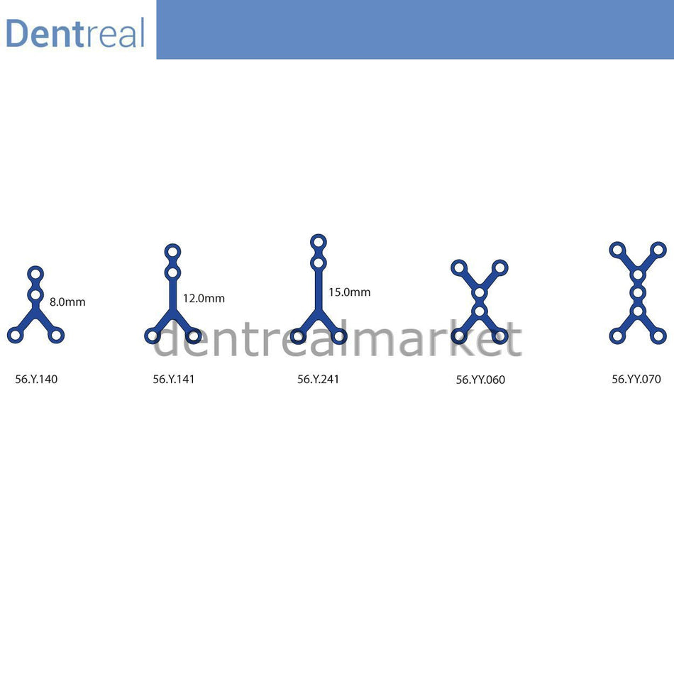 Dentreal - Titanium Maxillofacial Plate Micro Bone Plate 0.6 mm