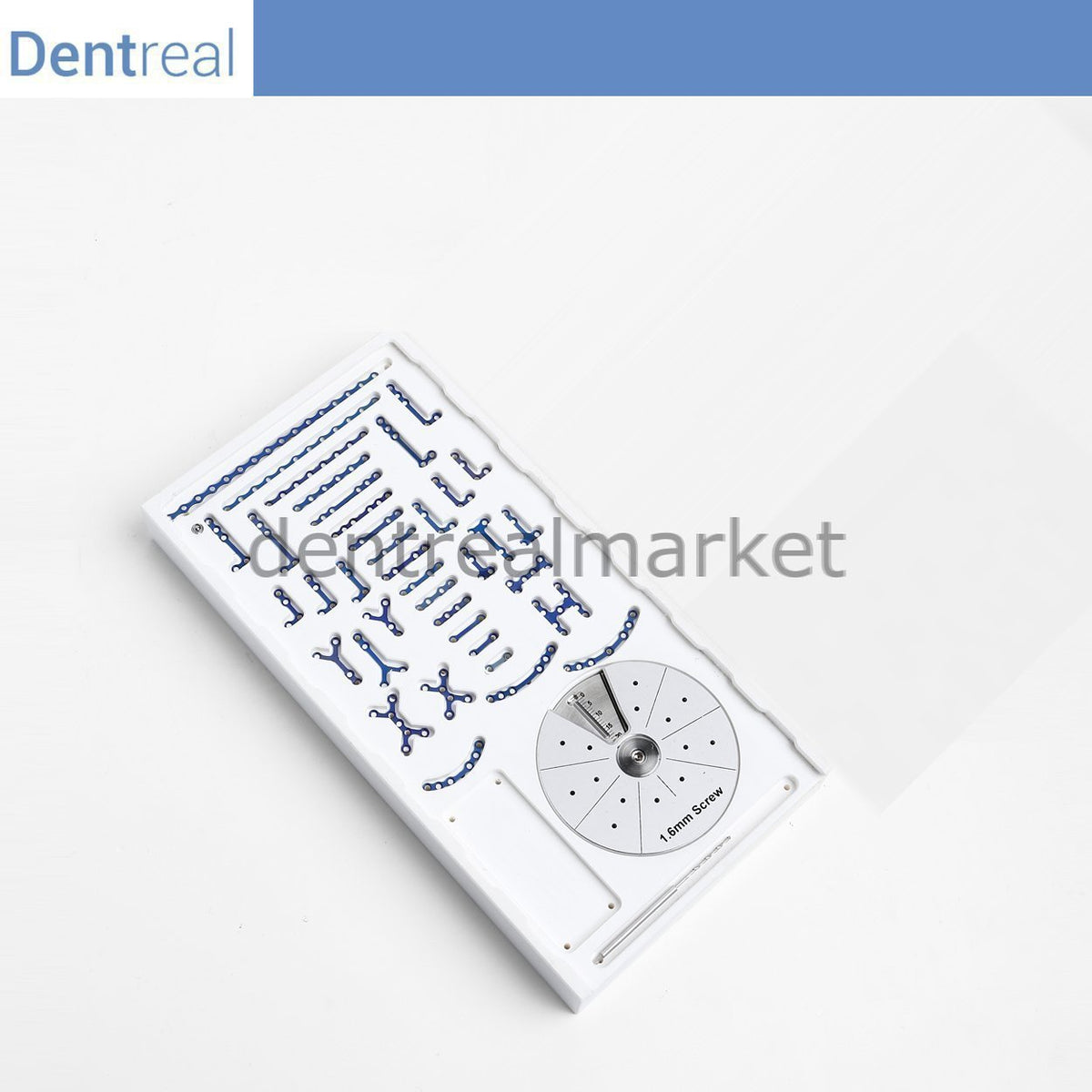 Dentreal - Titanium Maxillofacial Plate Micro Bone Plate Set - 1,6 mm