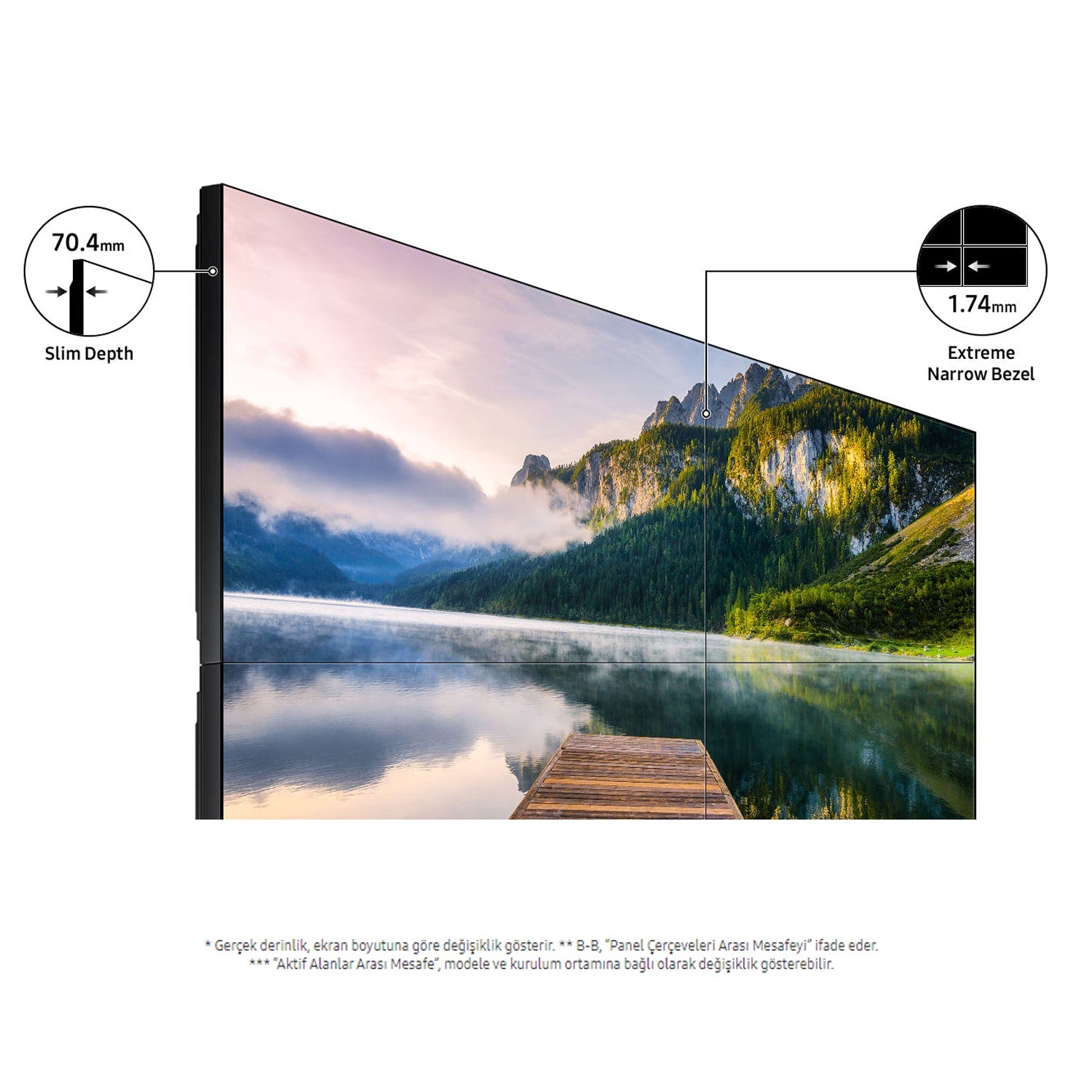 Samsung - VM55B - E'' Thin Framed Video Wall - Manageable Video Display