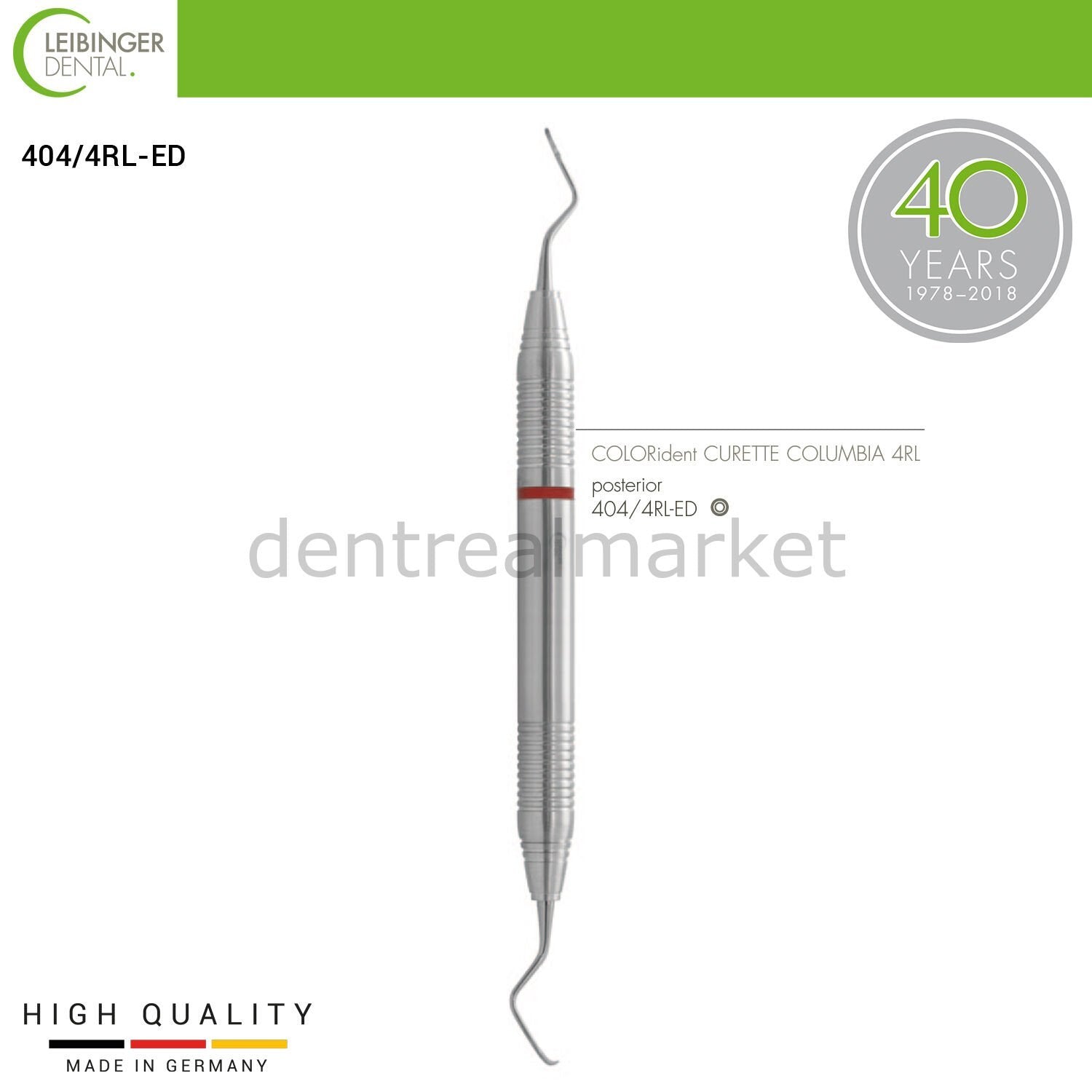 DentrealStore - Leibinger COLORident Curette Ceramic Color Rings - Posterior