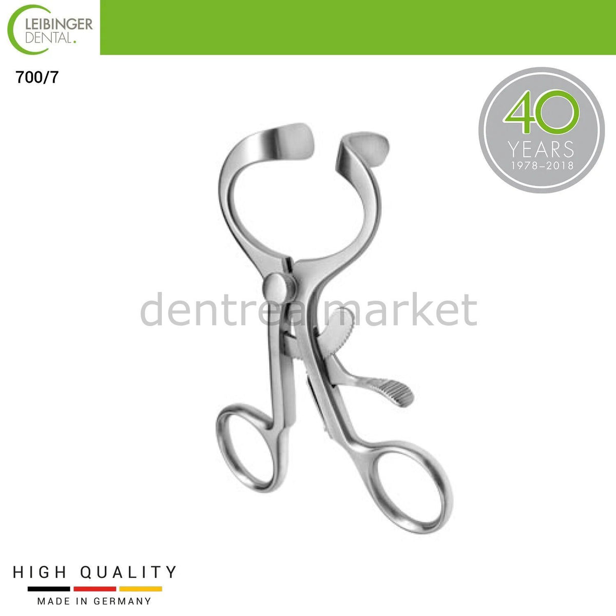 DentrealStore - Leibinger Molt (Doyen-Jansen) Mouth Gag Retractors - 12 cm