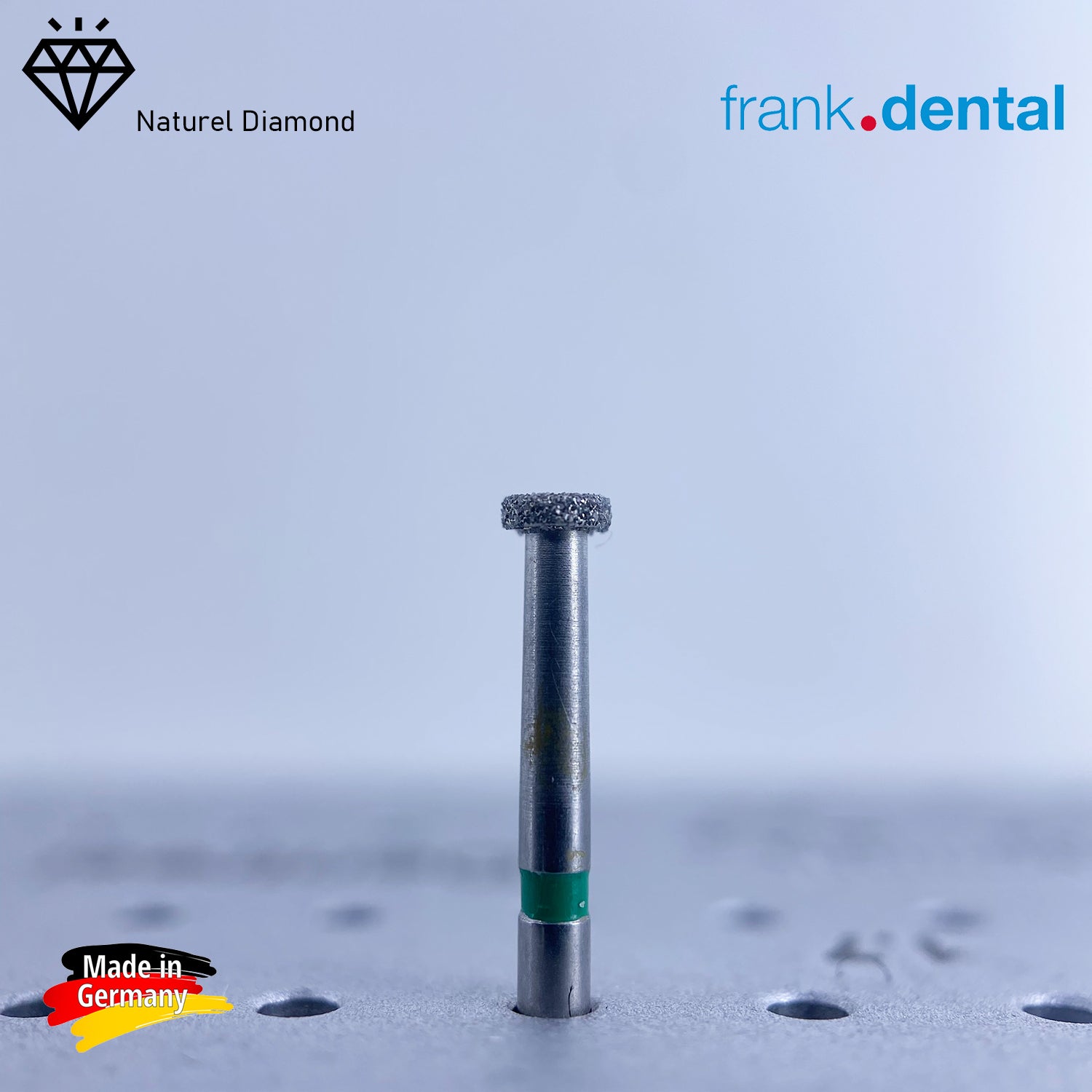 DentrealStore - Frank Dental Dental Natural Diamond Bur - 815 Wheel Dental Burs -5 Pcs - For Air Turbine